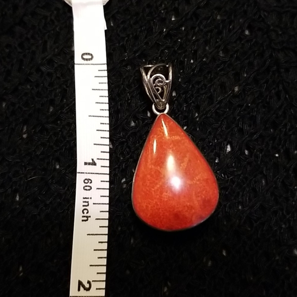 Silver and real stone pendant used - Picture 4 of 4